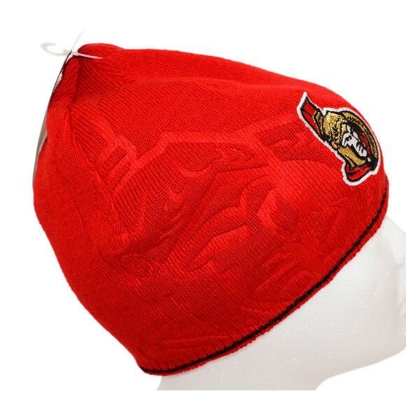 Ottawa Senators NHL Hockey Reversible Beanie Cap - Vintage Reebok Toque Hat 2010 - Picture 4 of 11